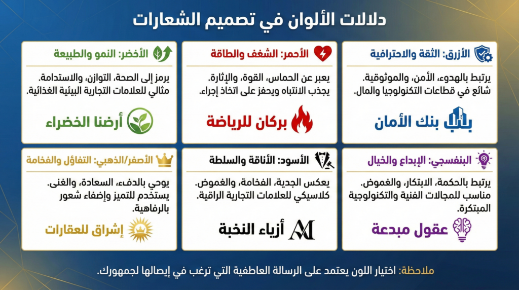 دليلك المختصر لعلم نفس الألوان في تصميم الشعارات: ماذا يقول لون علامتك التجارية عنك؟